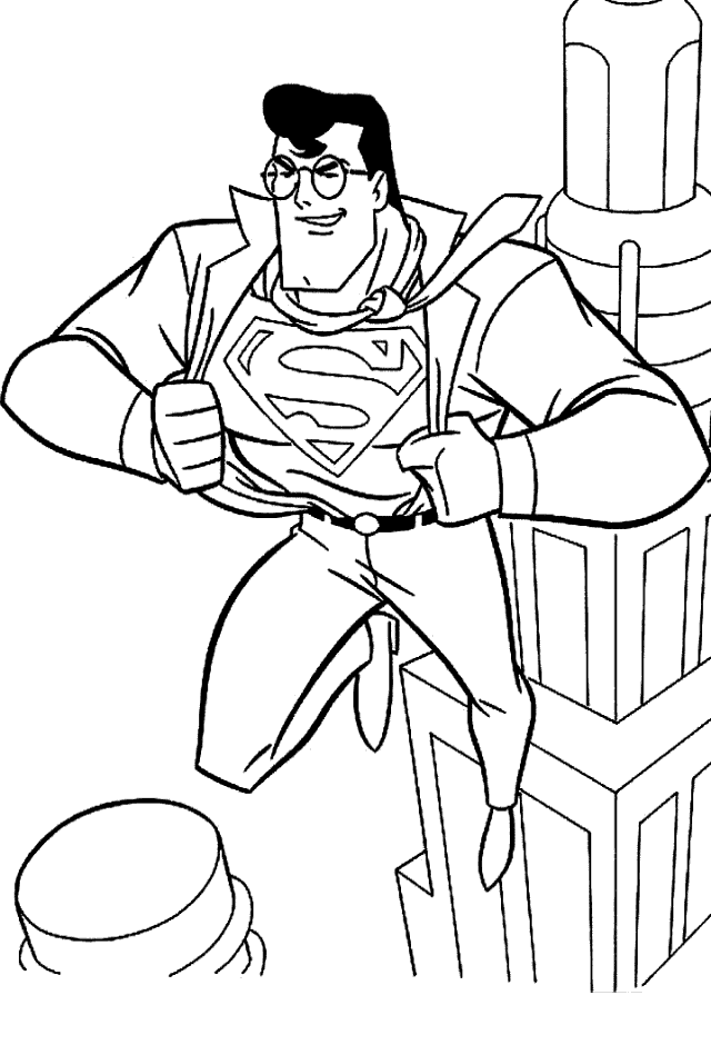 Superman coloring pages