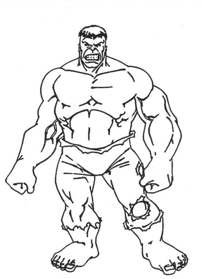 The hulk coloring pages