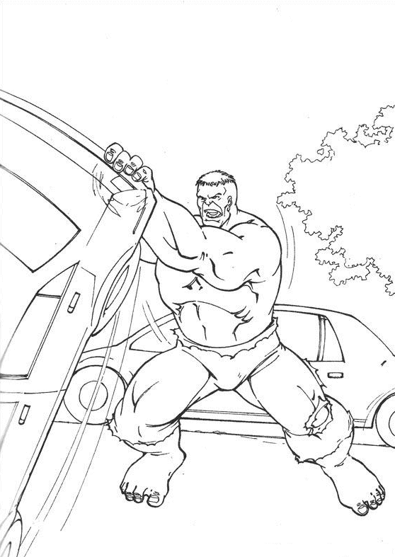 The hulk coloring pages