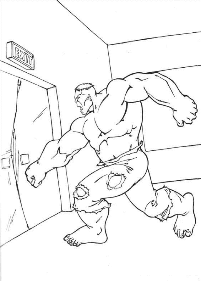 The hulk coloring pages