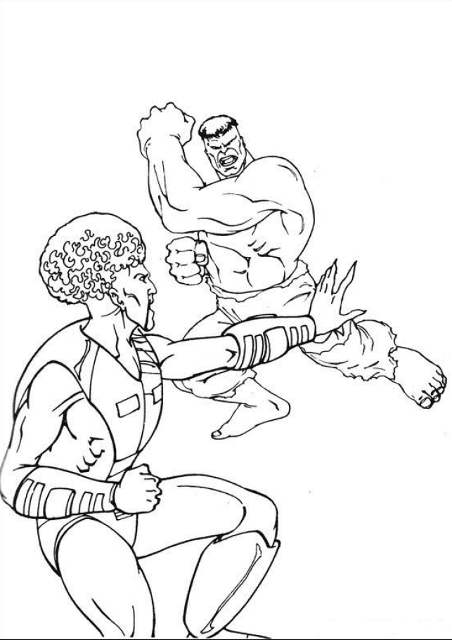 The hulk coloring pages