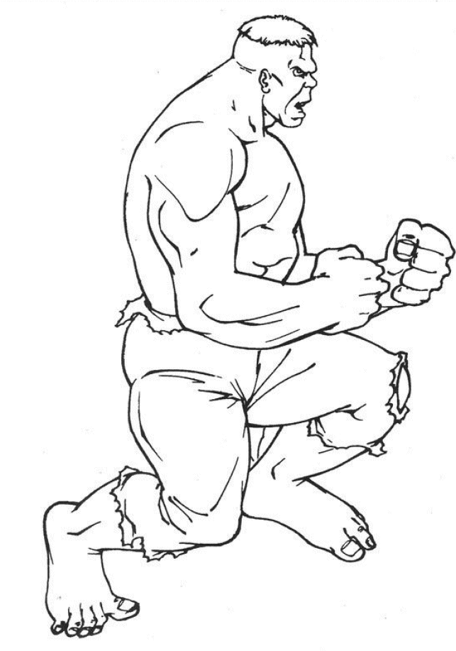 The hulk coloring pages