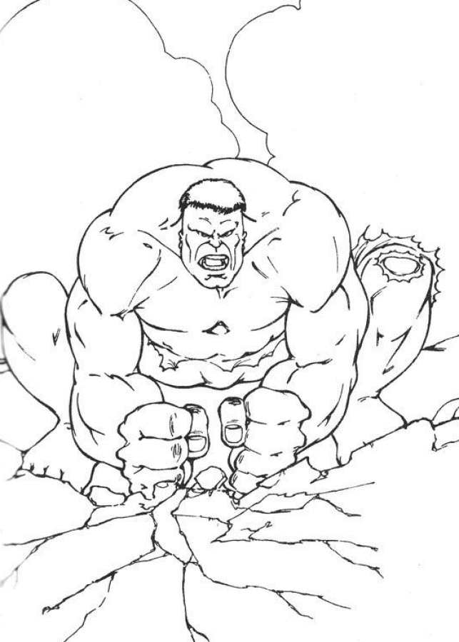 The hulk coloring pages