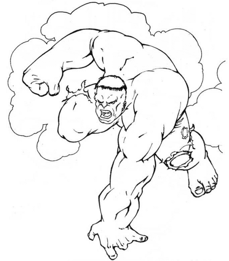 The hulk coloring pages