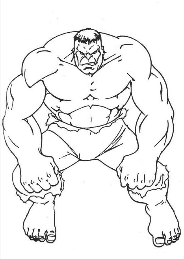 The hulk coloring pages