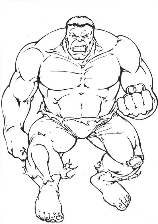 The hulk coloring pages