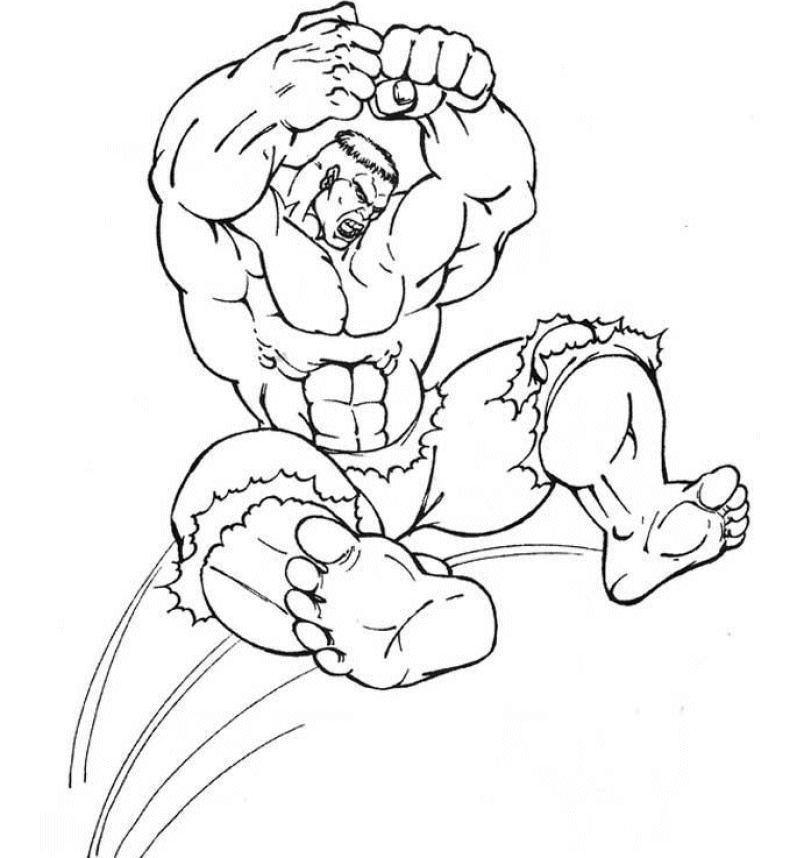 The hulk coloring pages