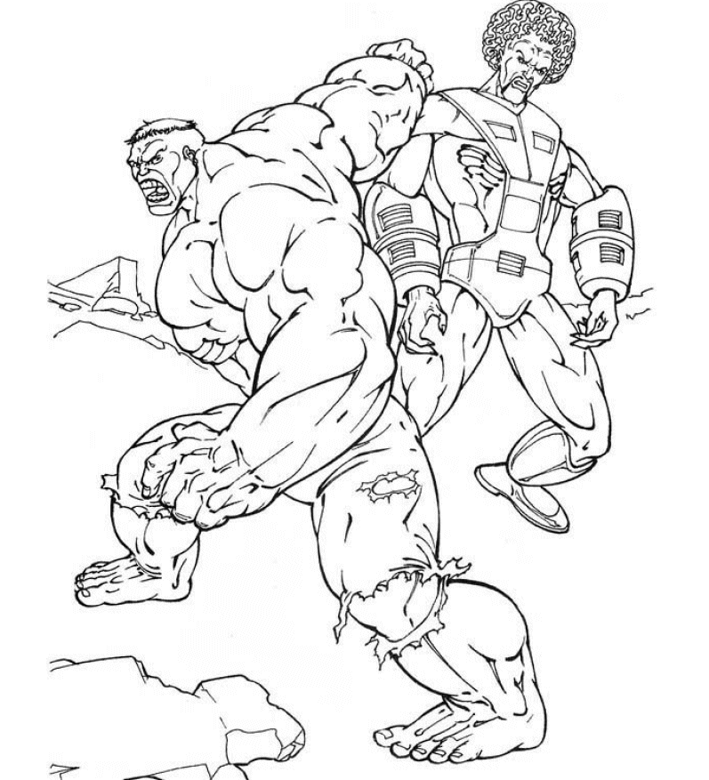 The hulk coloring pages