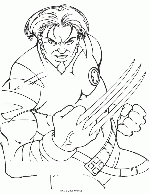 X men coloring pages