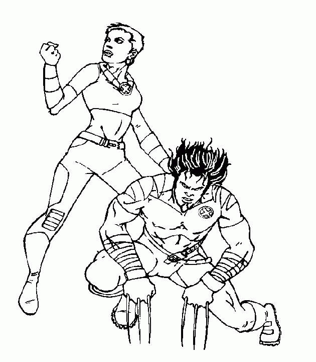 X men coloring pages