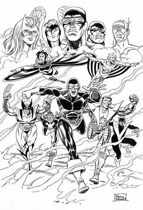 X men coloring pages