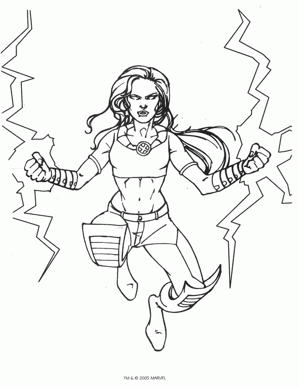 X men coloring pages