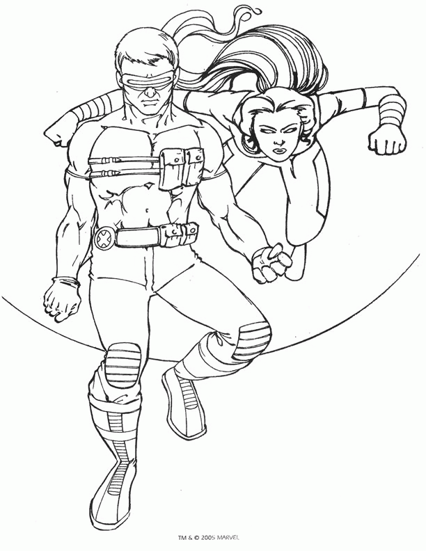 X men coloring pages