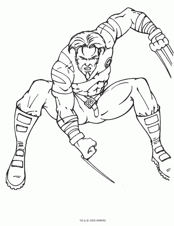 X men coloring pages