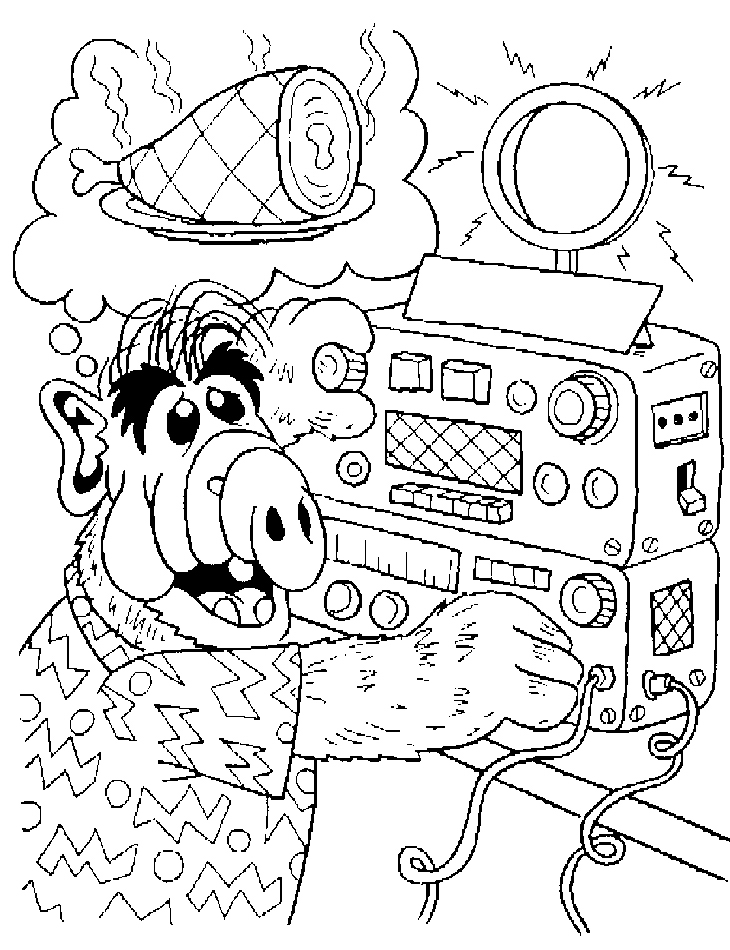 Alf coloring pages