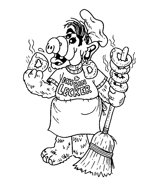 Alf coloring pages