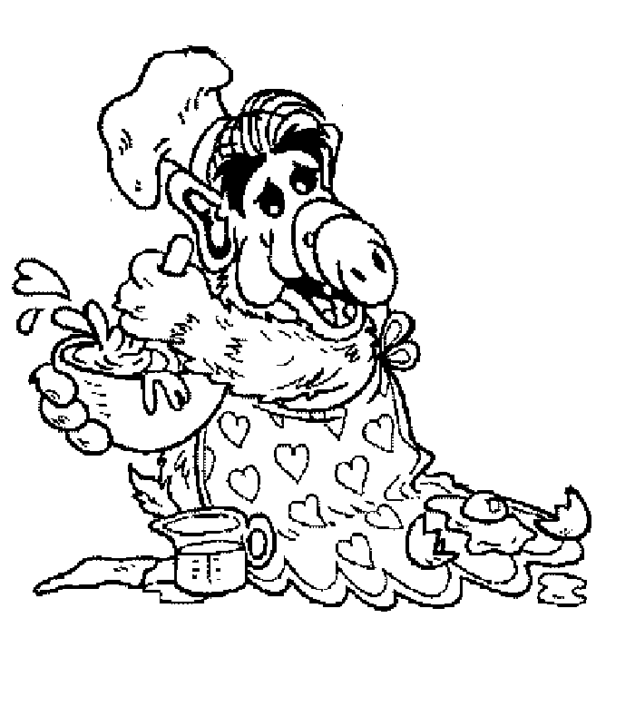 Alf coloring pages