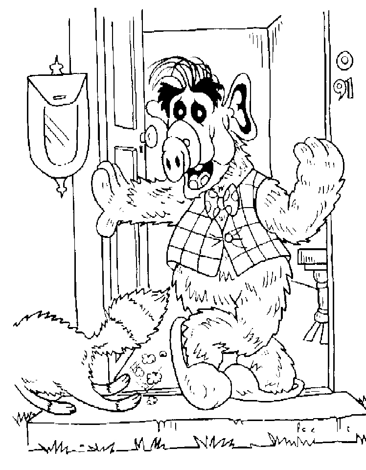 Alf coloring pages