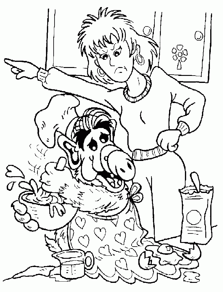 Alf coloring pages