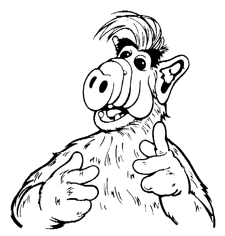 Alf coloring pages