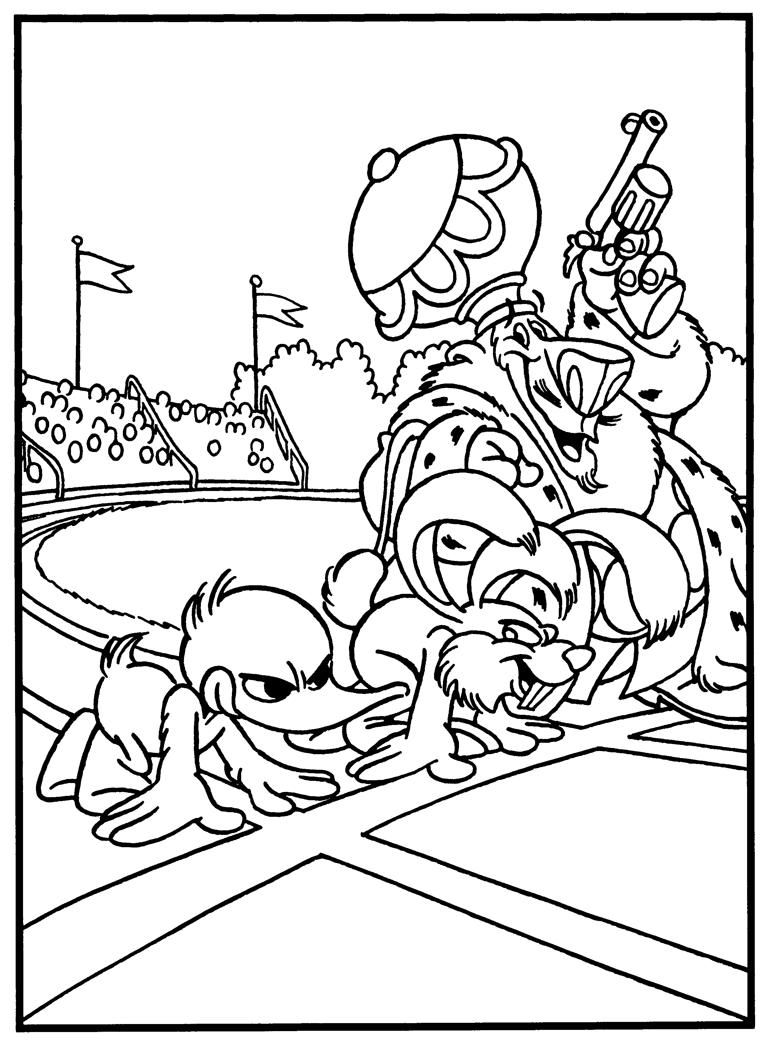 Alfred j kwak coloring pages