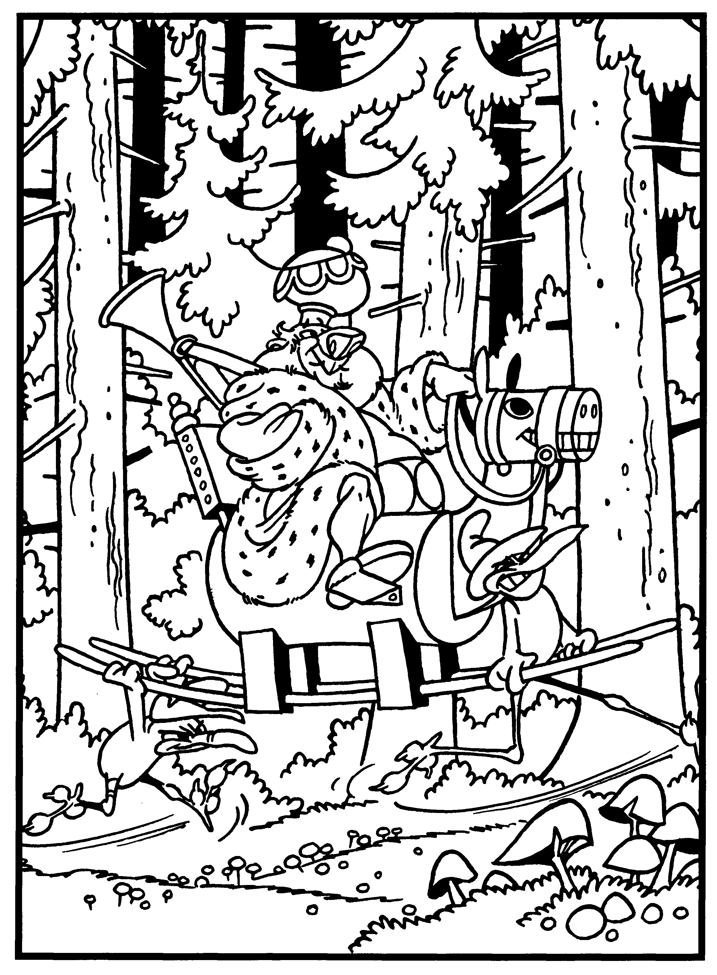 Alfred j kwak coloring pages