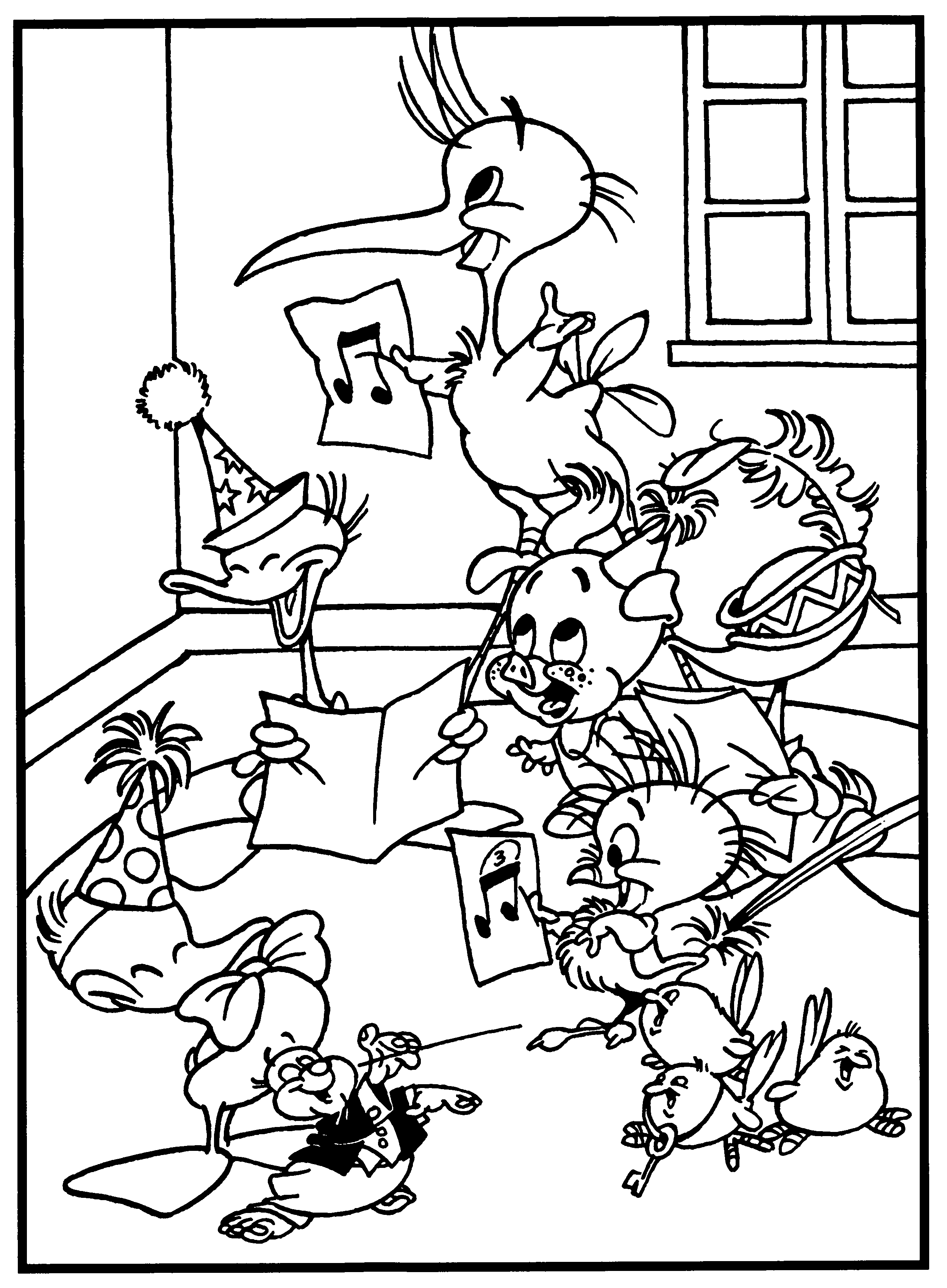 Alfred j kwak coloring pages