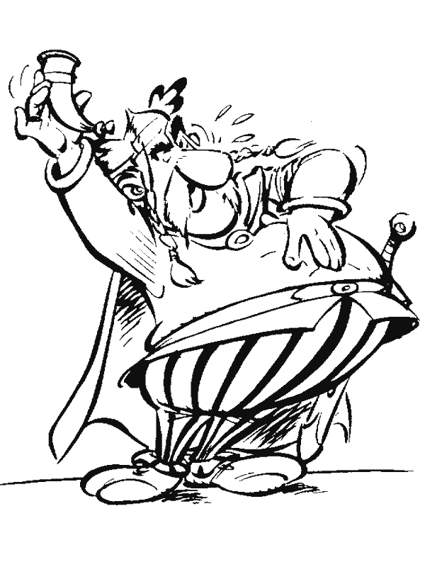 Asterix and obelix coloring pages