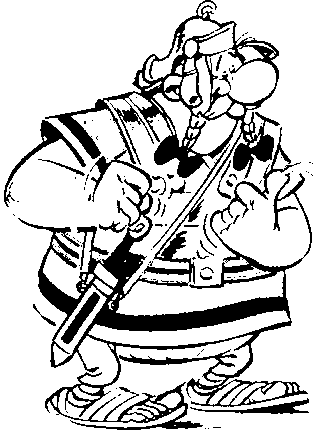 Asterix and obelix coloring pages