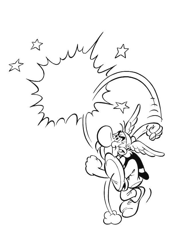 Asterix and obelix coloring pages