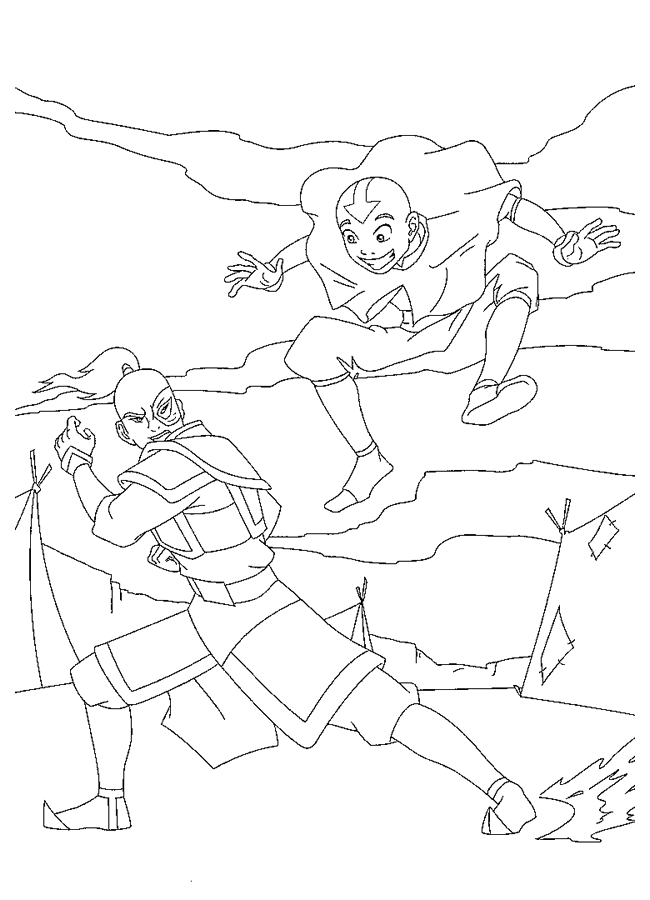 Avatar coloring pages