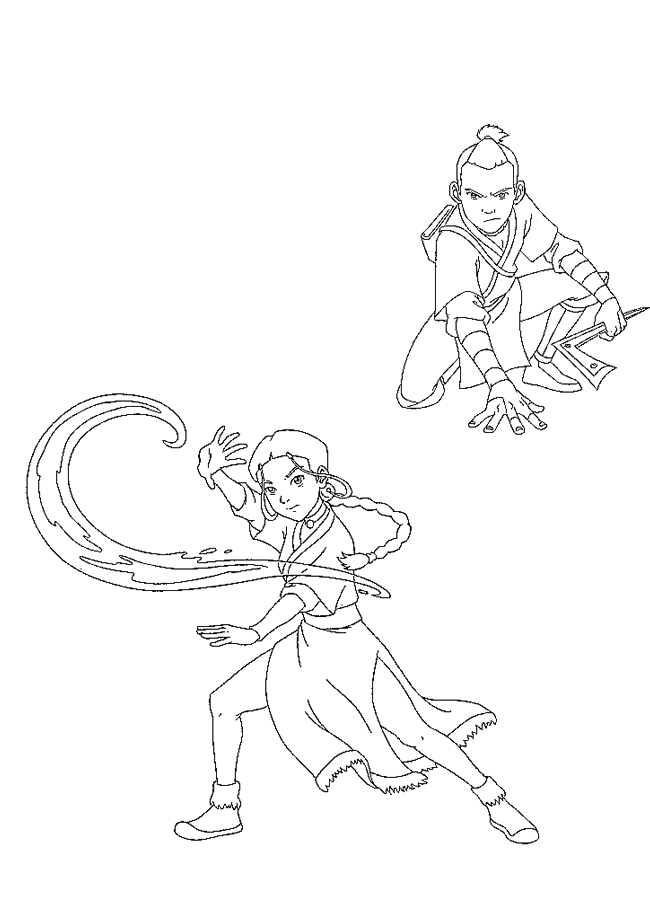 Avatar coloring pages