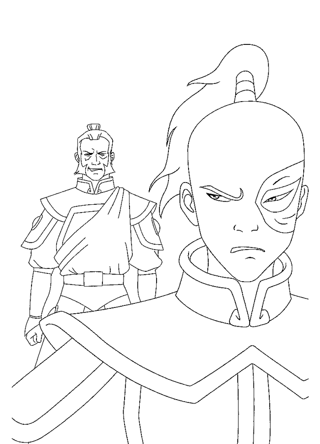 Avatar coloring pages