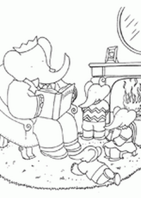 Babar coloring pages