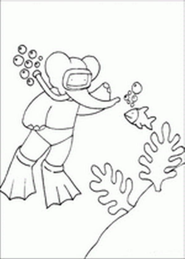 Babar coloring pages