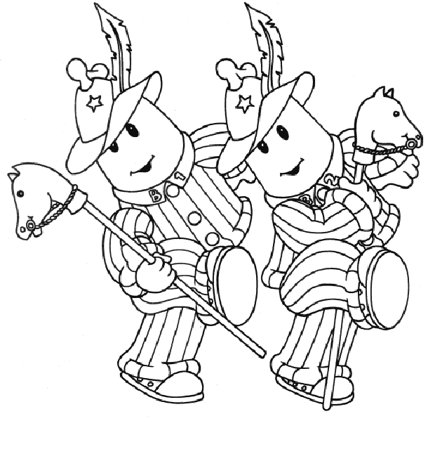 Bananas in pyjamas coloring pages