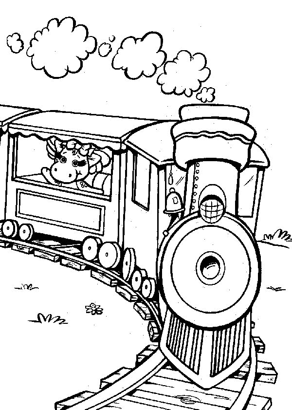 Barney coloring pages