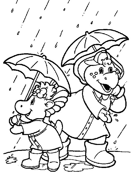 Barney coloring pages