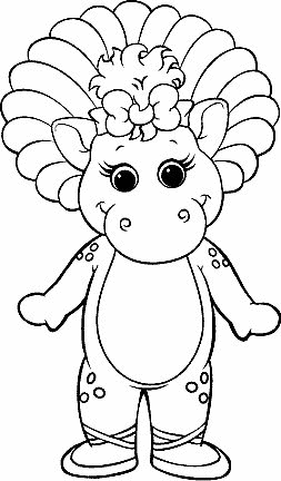 Barney coloring pages