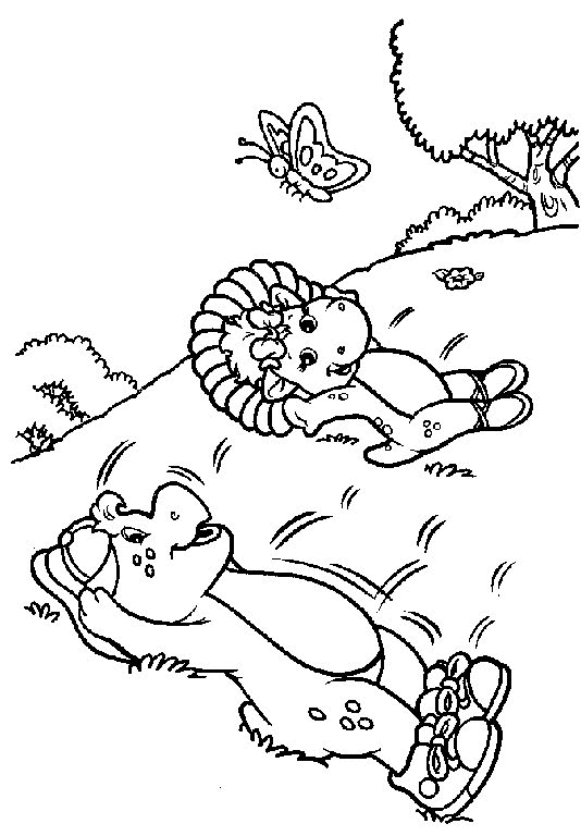 Barney coloring pages