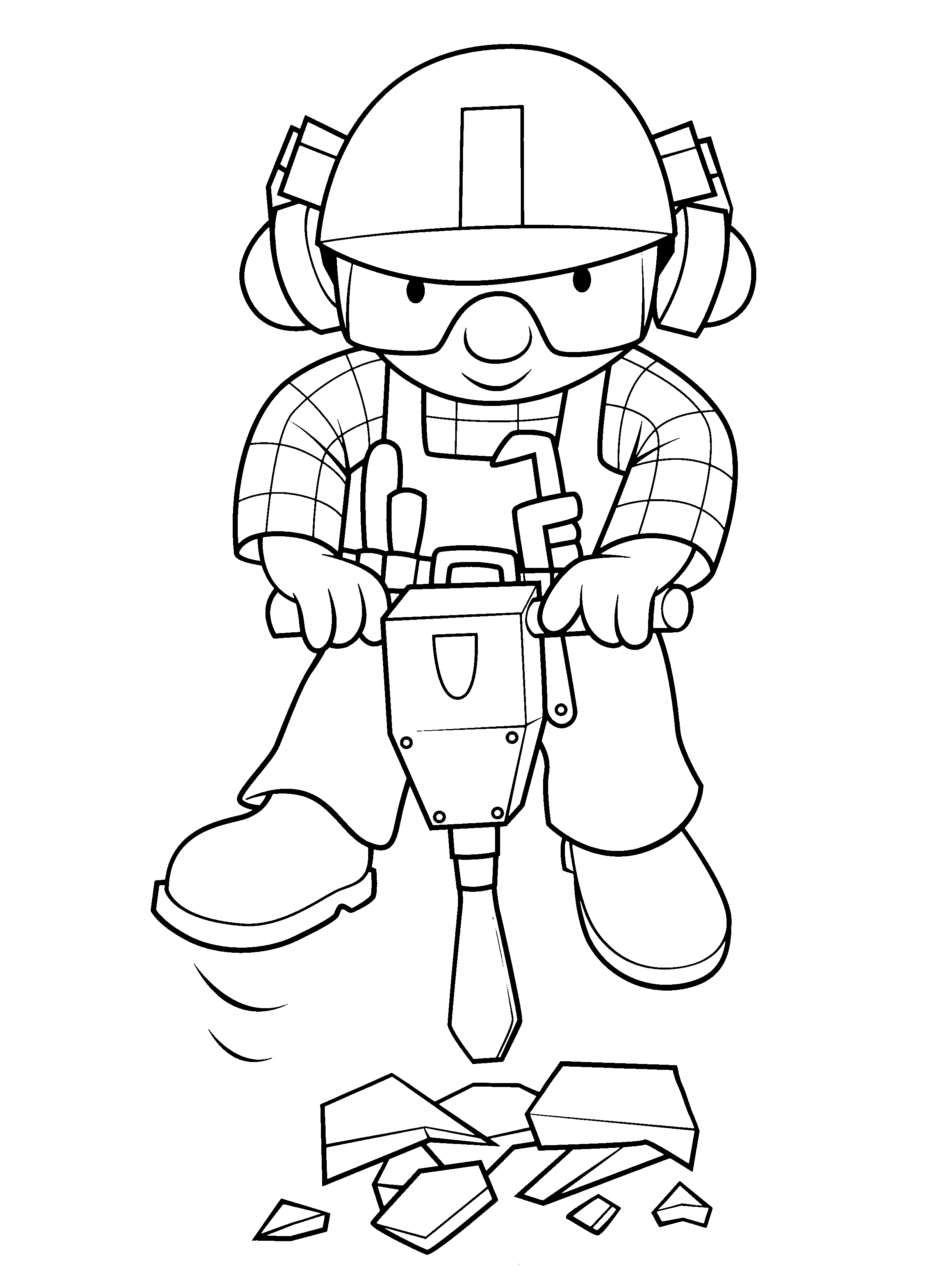 Bob the builder coloring pages