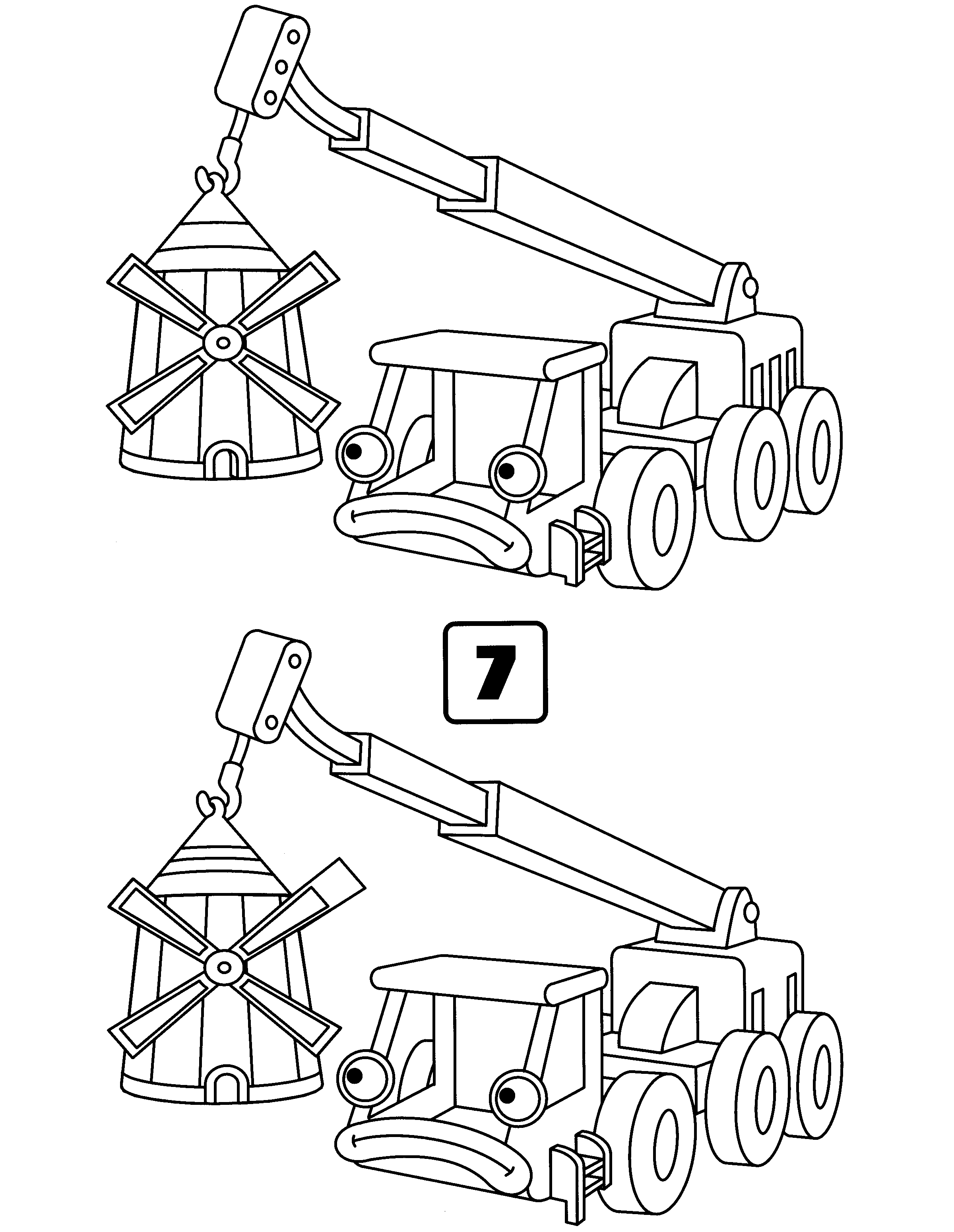 Bob the builder coloring pages