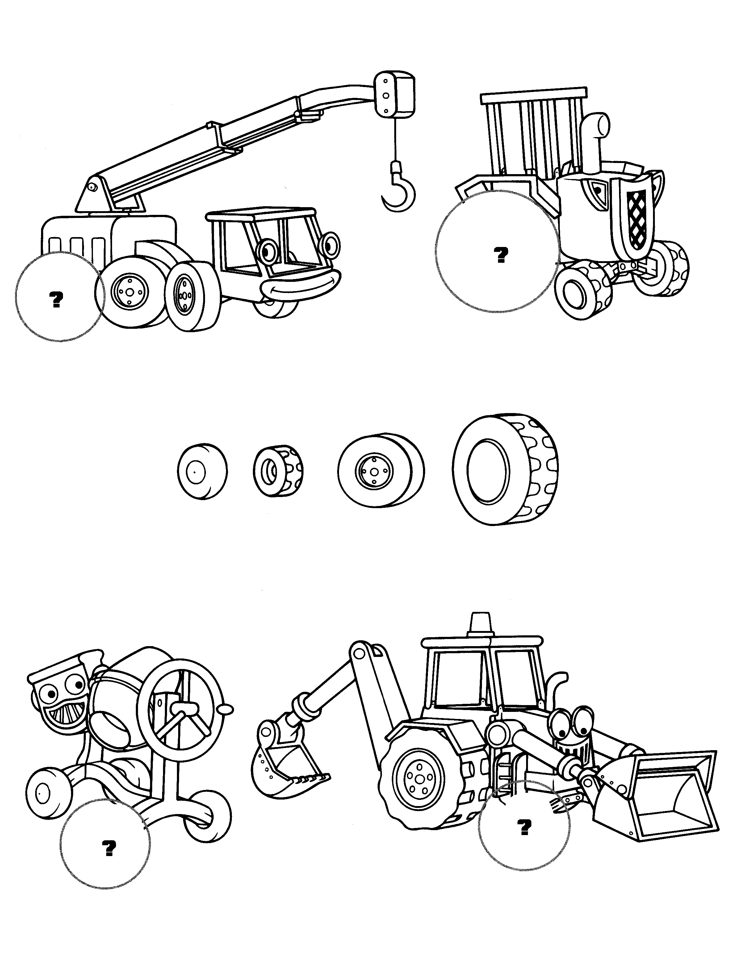 Bob the builder coloring pages