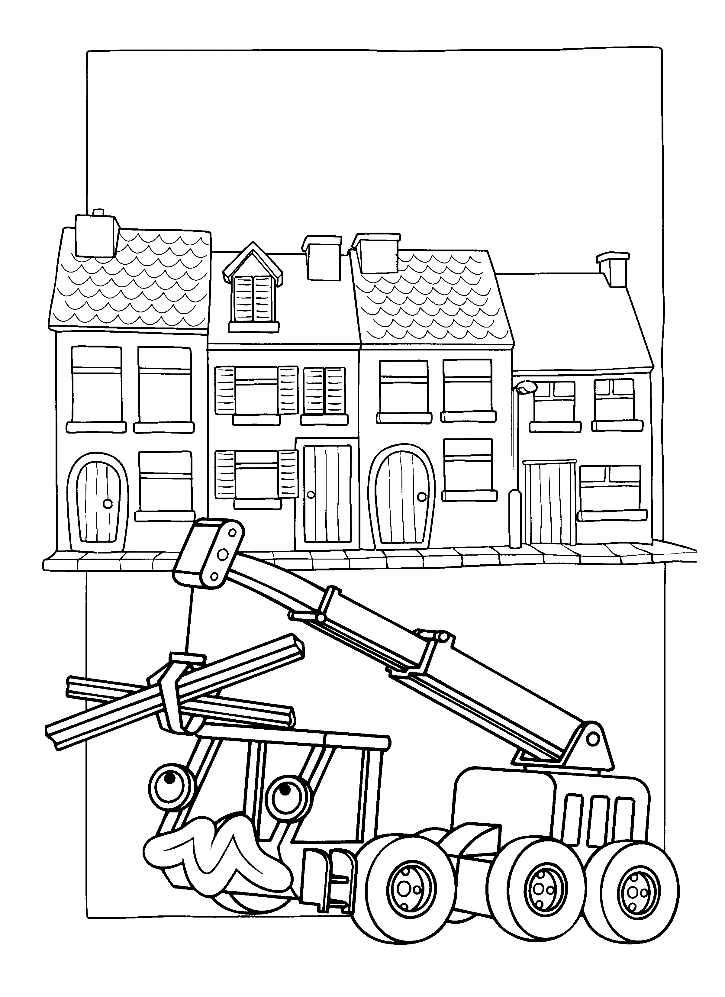 Bob the builder coloring pages