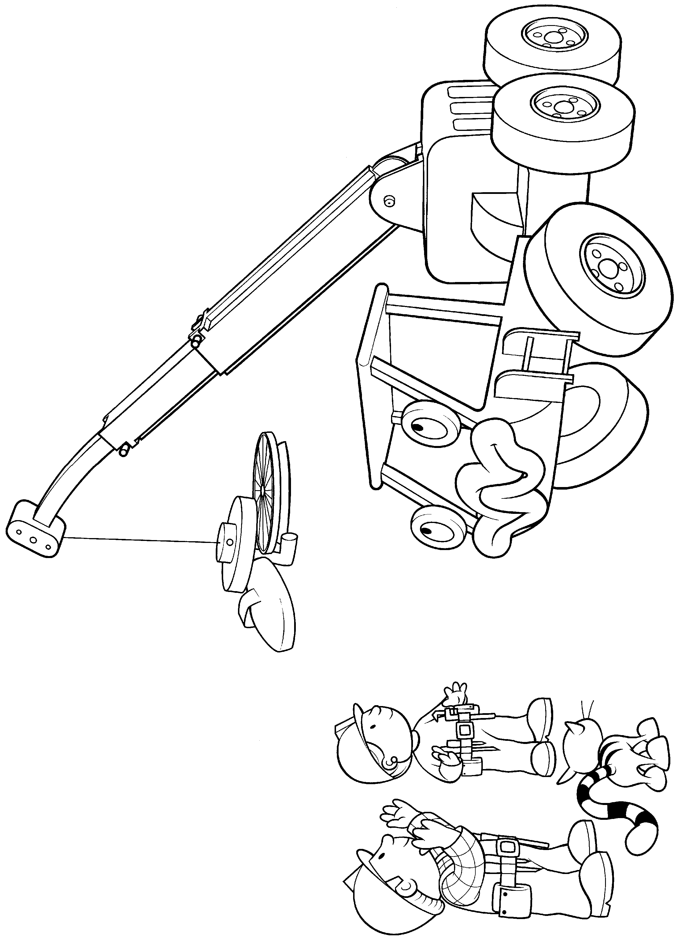 Bob the builder coloring pages