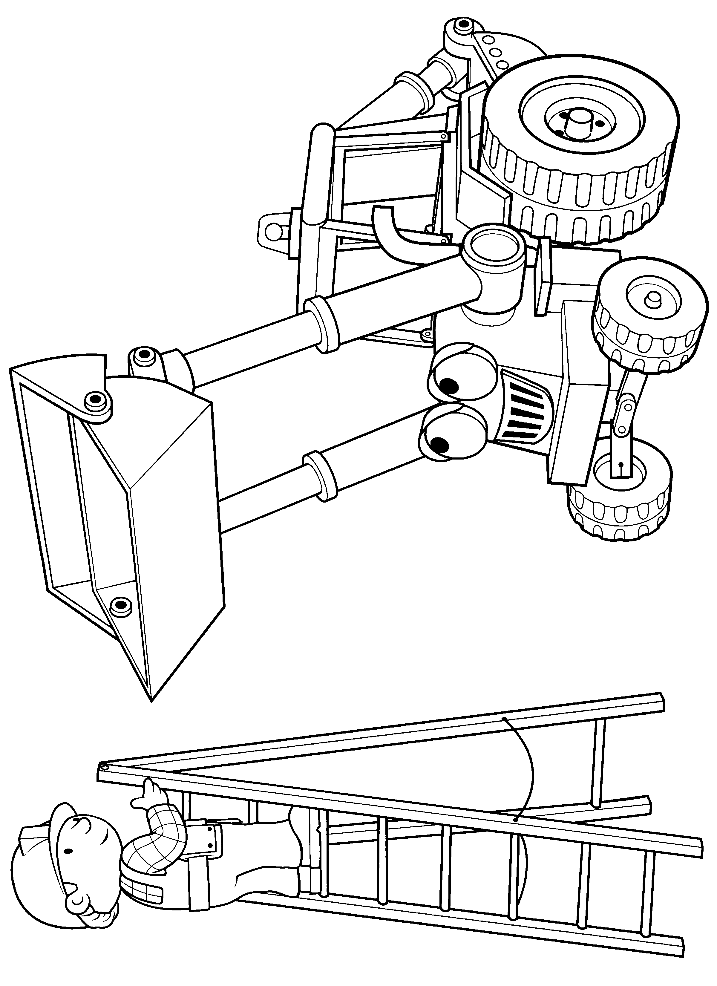 Bob the builder coloring pages