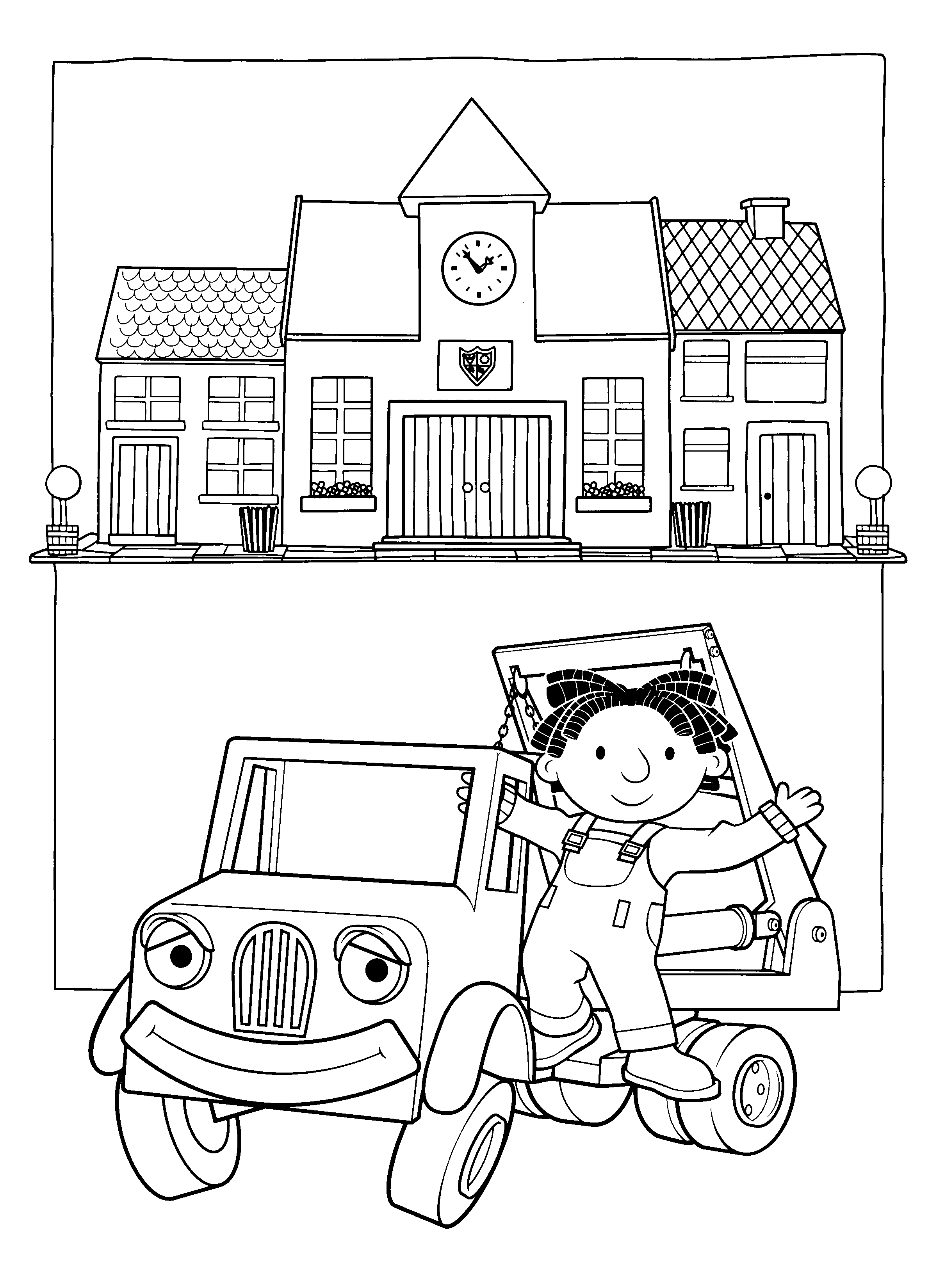 Bob the builder coloring pages