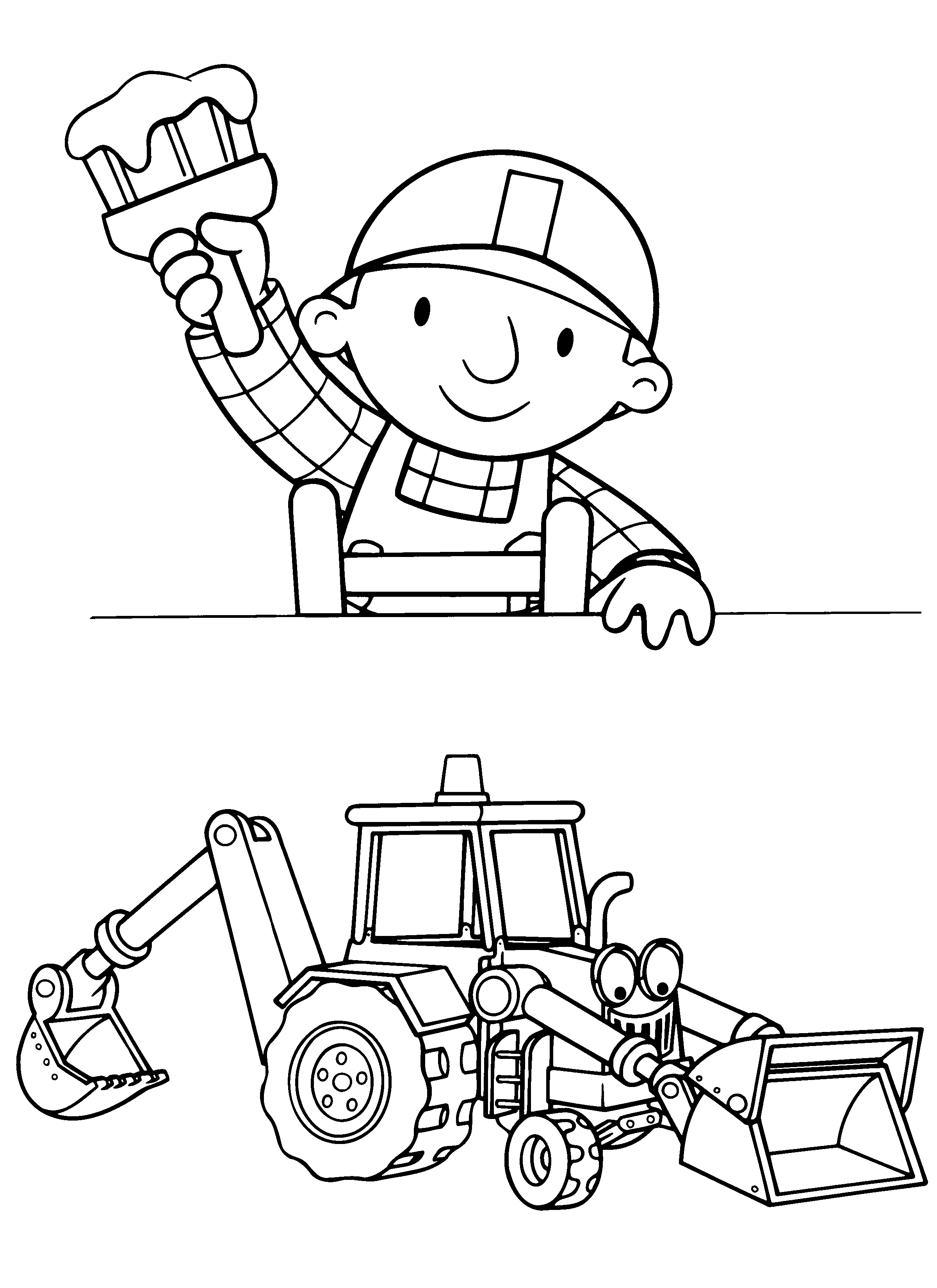 Bob the builder coloring pages