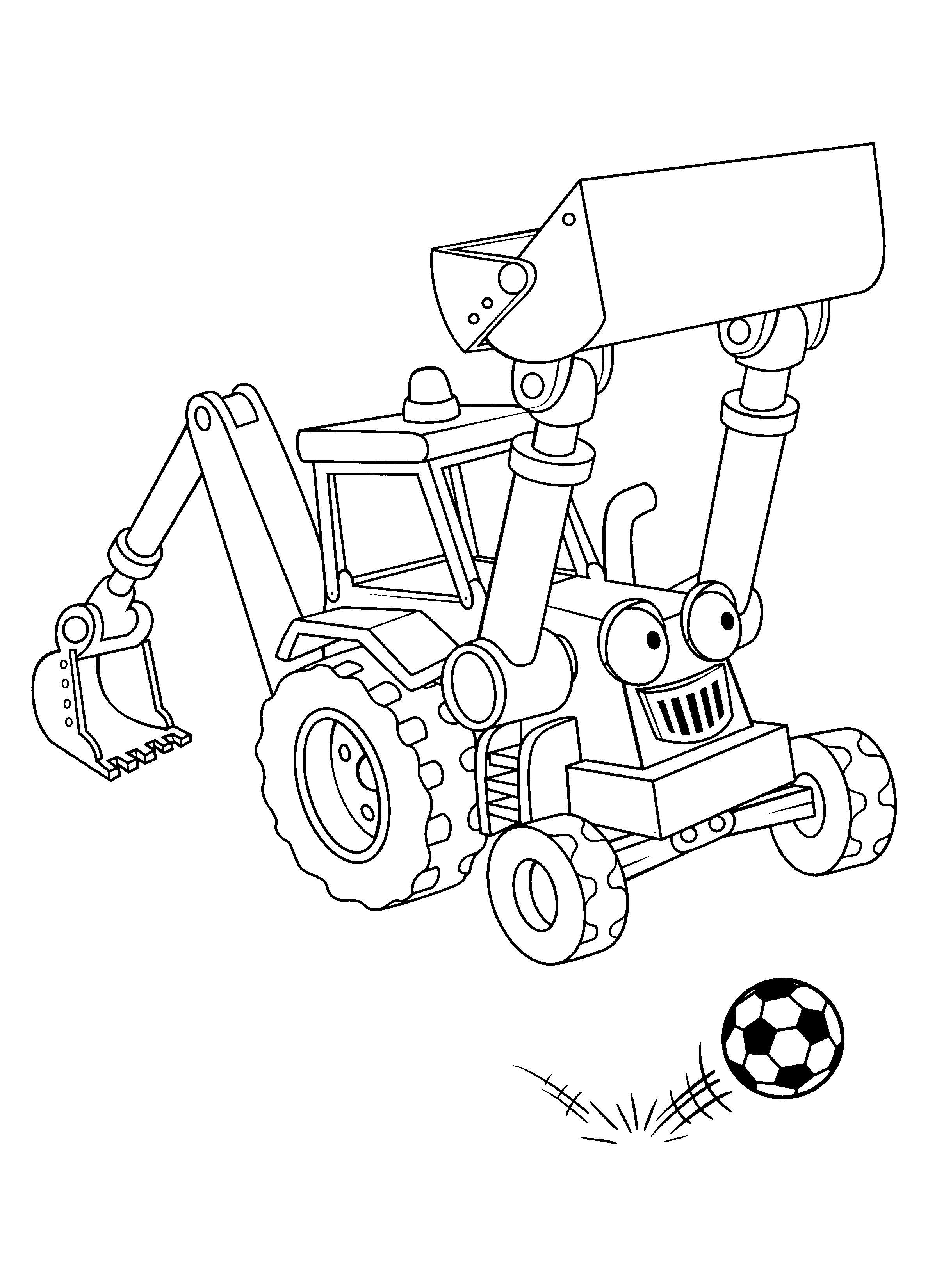 Bob the builder coloring pages