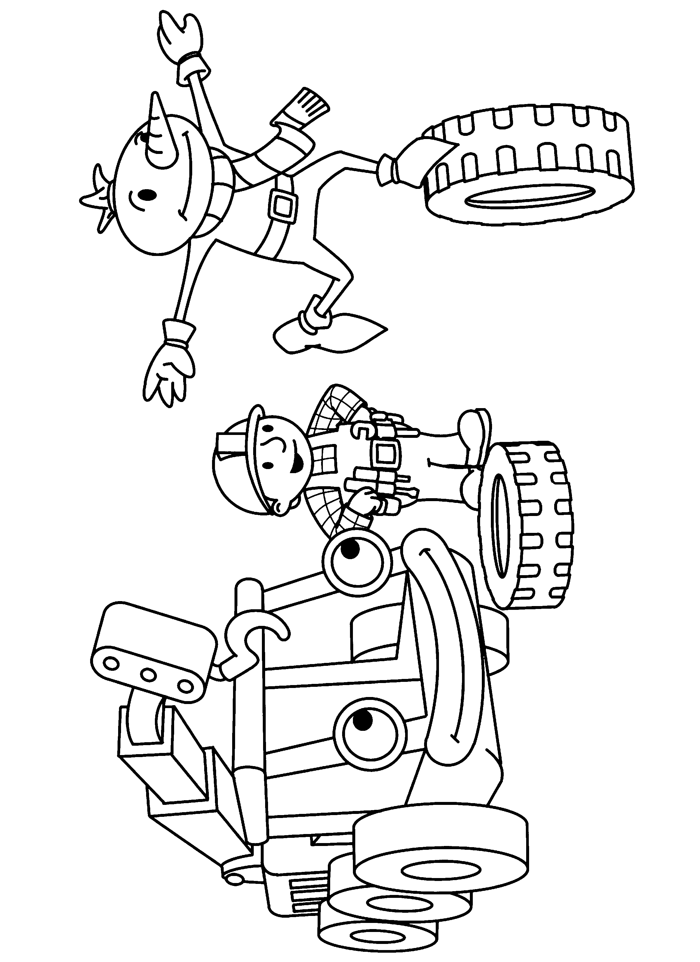 Bob the builder coloring pages